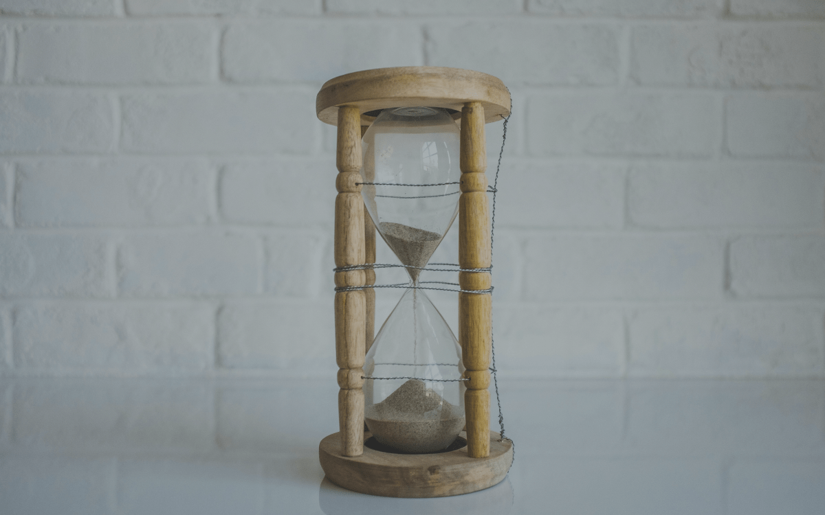 hourglass timer running out