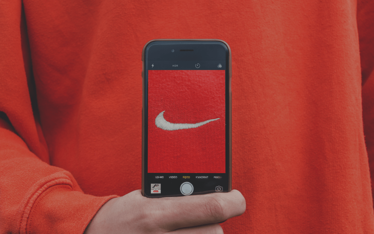 Nike sweatshirt with iphone camera